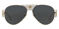 Versace VE2150Q Medusa aviator sunglasses - front view