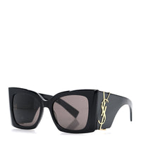 Saint Laurent Square Sunglasses — Black