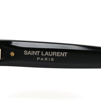 Saint Laurent Oval Sunglasses — Black