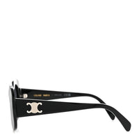 Celine Oversized Round Sunglasses — Black