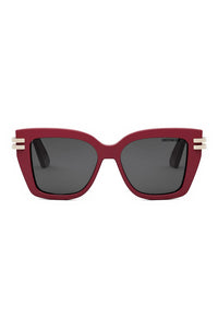 CDior S1I 52mm Square Sunglasses, Main, color, SHINY RED / SMOKE