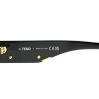 Fendi Shield Sunglasses — Black