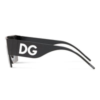 Dolce & Gabbana DG6182 mask sunglasses black - three-quarter view