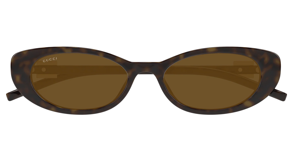 gucci GG1680S Havana Oval Sunglasses