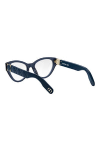 Lady 95.22 O B1I 52mm Cat Eye Optical Glasses, Alternate, color, SHINY BLUE