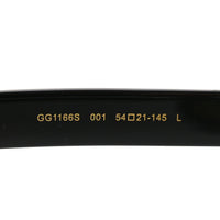 Gucci Rectangle Sunglasses — Black GG1166S