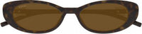 Gucci GG1680S G Squared Logo Oval Cat-Eye Sunglasses - Angle