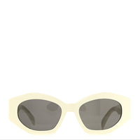 Celine Oval Sunglasses — White