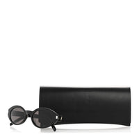 Saint Laurent Oval Sunglasses — Black SL 567