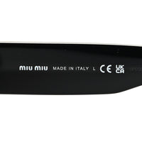 Miu Miu Rectangle Sunglasses — Black SMU 10Y