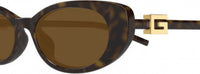 Gucci GG1680S G Squared Logo Oval Cat-Eye Sunglasses - Side