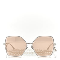 Chanel Butterfly Sunglasses — Silver