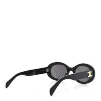 Celine Oval Sunglasses — Black