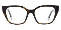 Fendi FE50001I Geometric Eyeglasses - Havana alt colorway