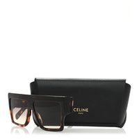 Celine Square Sunglasses — Tortoise