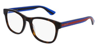 Gucci GG0004ON Web Square Optical Frame - Havana/Blue