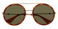 Gucci GG0061S Bee Round Metal Sunglasses - Front