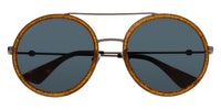 Gucci GG0061S Bee Round Metal Sunglasses - Color 004