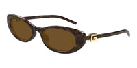 gucci GG1680S Havana Oval Sunglasses