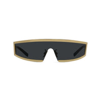 Givenchy Square oversized sunglasses gold shield front