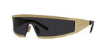 Givenchy Square oversized sunglasses gold shield