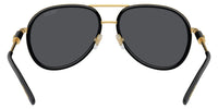 Versace VE2260 Medusa round metal sunglasses - lens and bridge detail