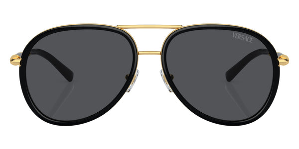 Versace VE2260 Medusa round metal sunglasses - front view