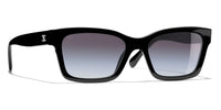Chanel 5417 C501 Black Square Sunglasses